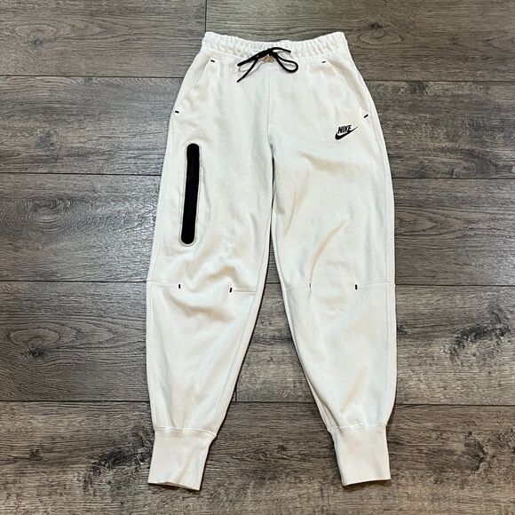 Nike Sportswear Tech Fleece Joggers White Sweatpants CW4292-121 Women's Size XS - Picture 1 of 9